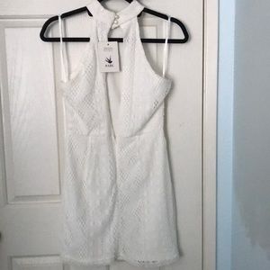 SABO Skirt white racer back gala dress